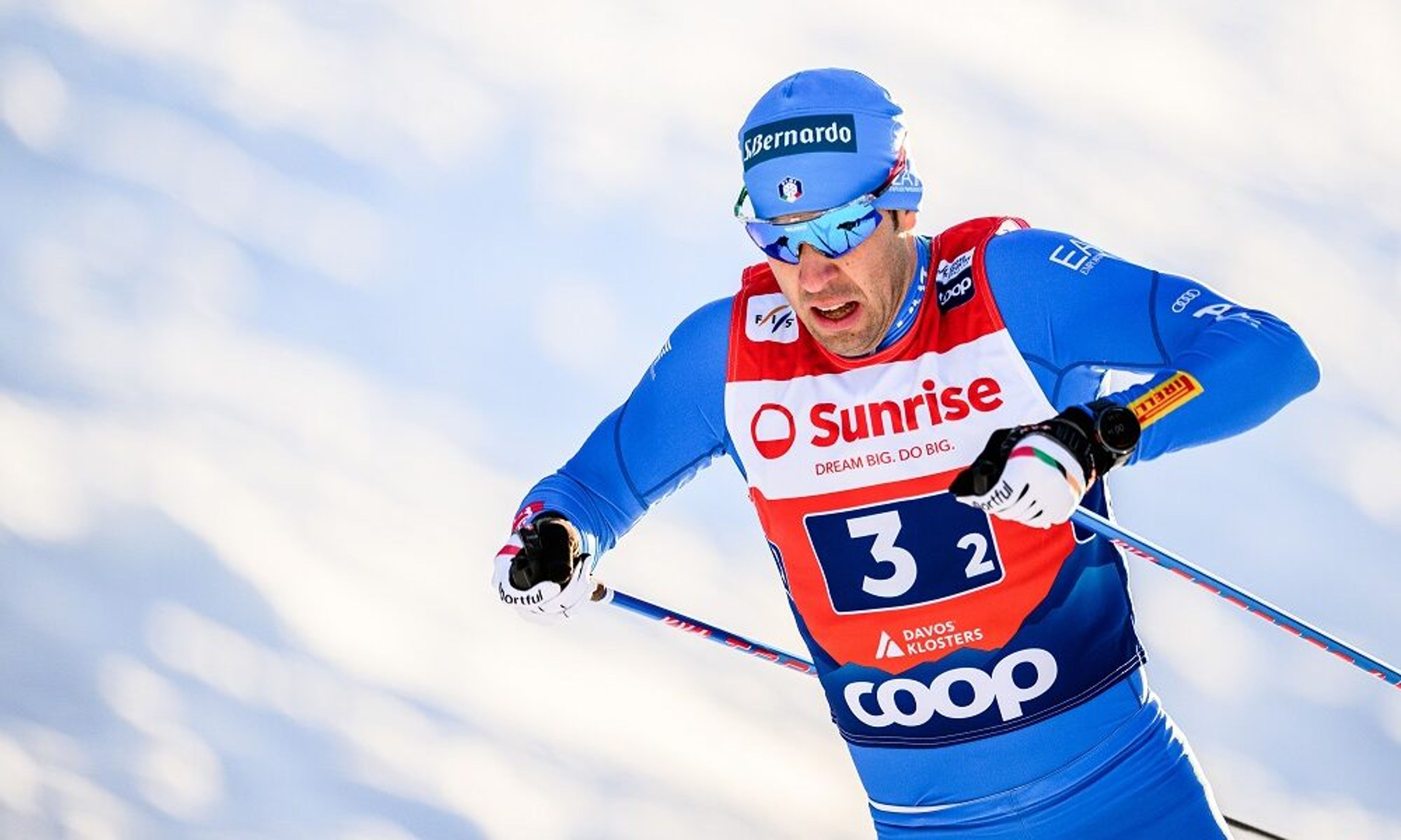 Federico Pellegrino per San Bernardo che gareggia