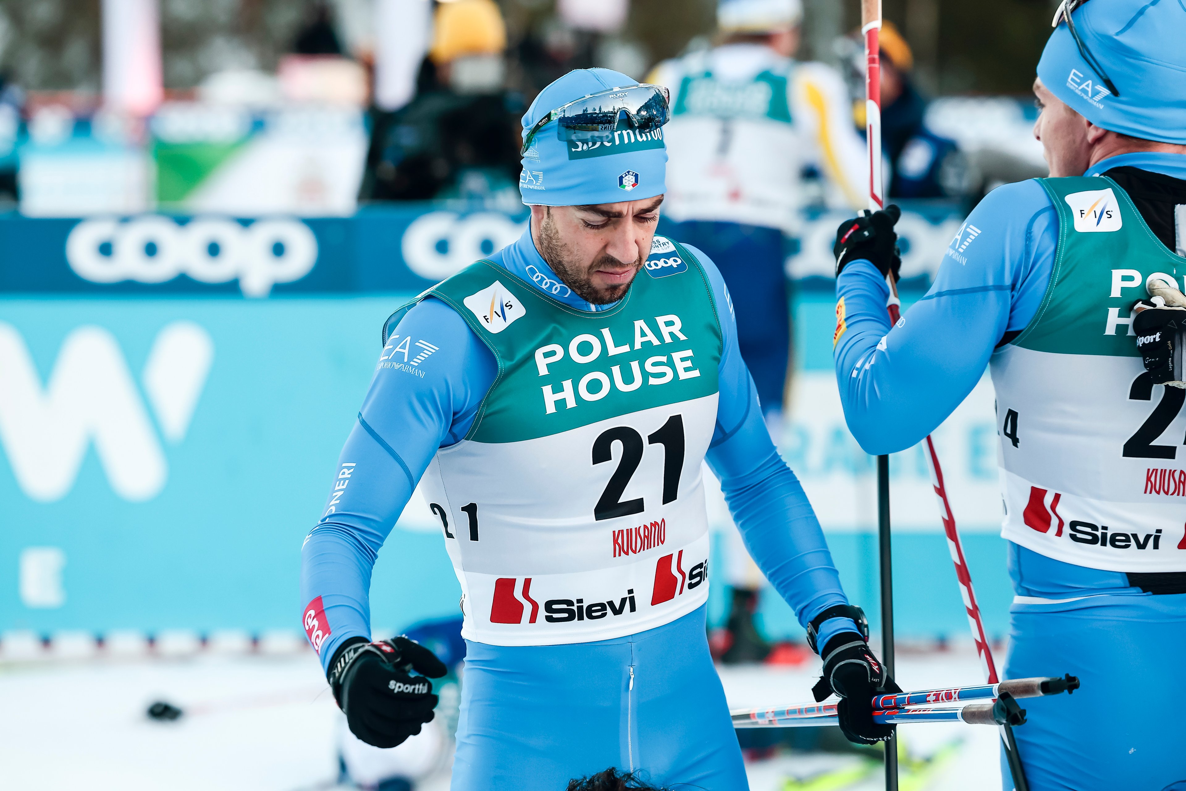 sciatore sponsorizzato san bernardo