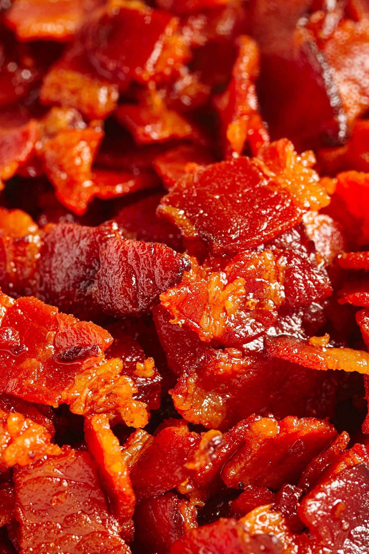 Guanciale e pancetta croccante
